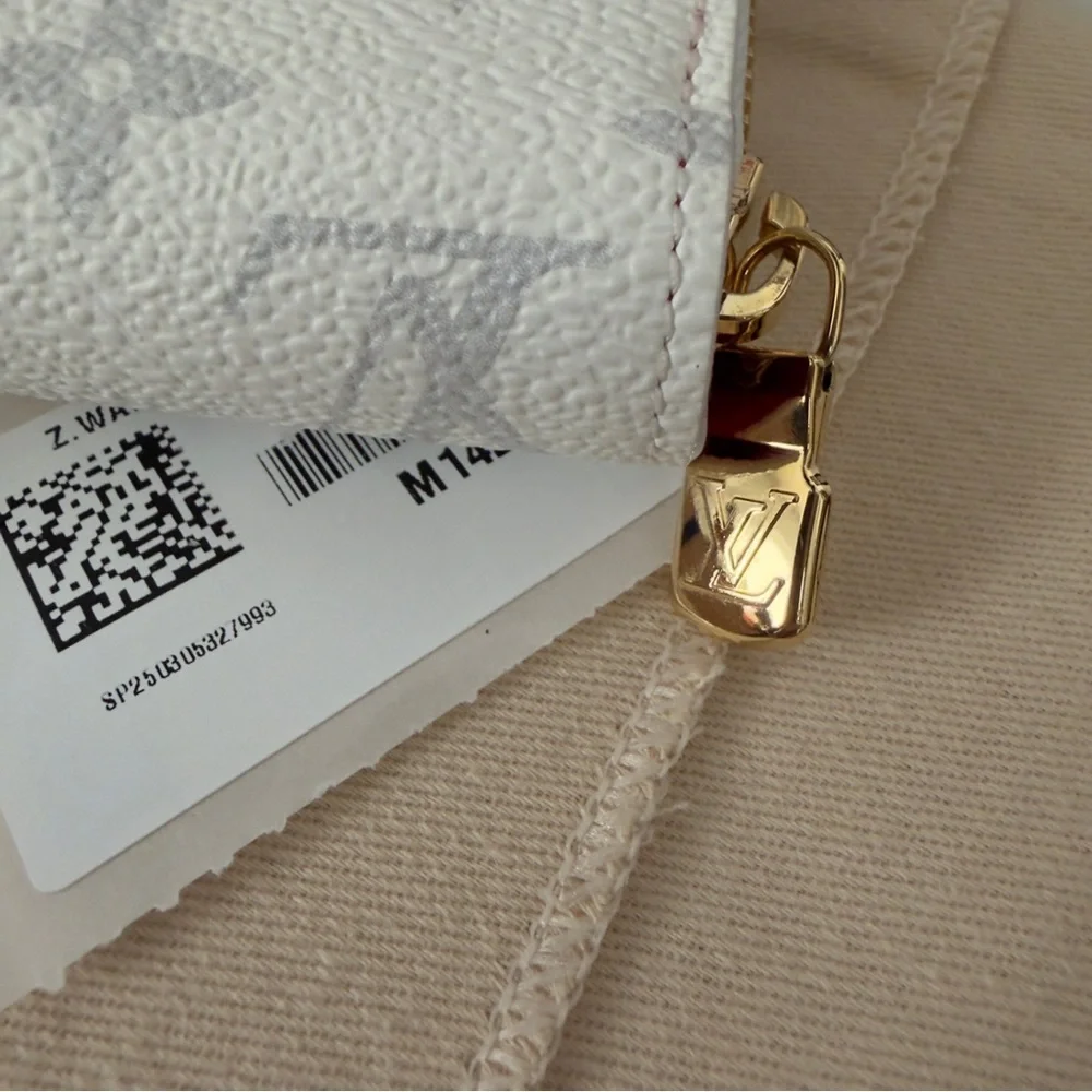 Louis Vuitton Takashi Murakami Cherry Cerise White Monogram Wallet COA M14240